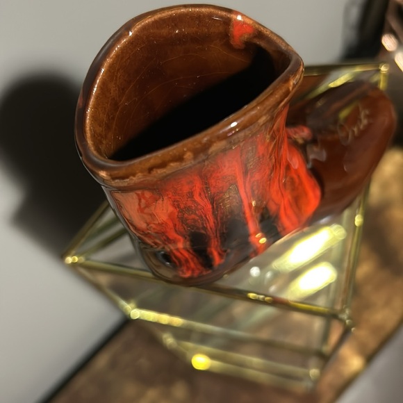 Vintage MCMaster Craft pottery cowboy cowgirl boot. MCM retro Vermilion Bay Ont - Picture 2 of 8